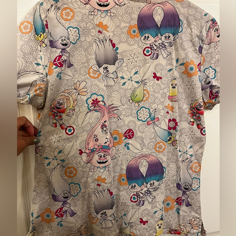 Trolls Scrub Top - Picture 3 of 3